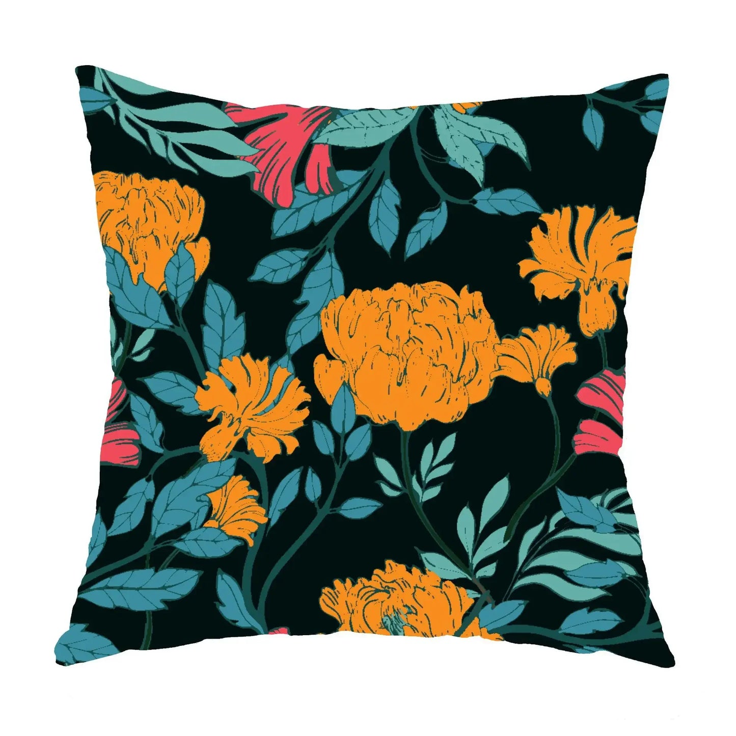 Boho Mandala Pillowcase - Colorful Spring Flower Decor