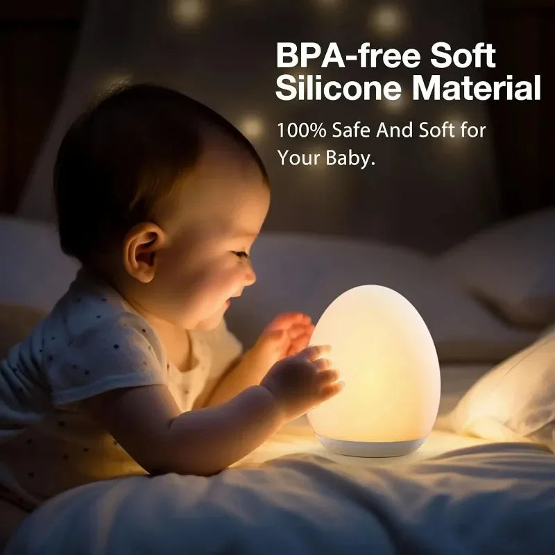 LED Dimmable Bedside Lamp - Rechargeable Nursery Night Light