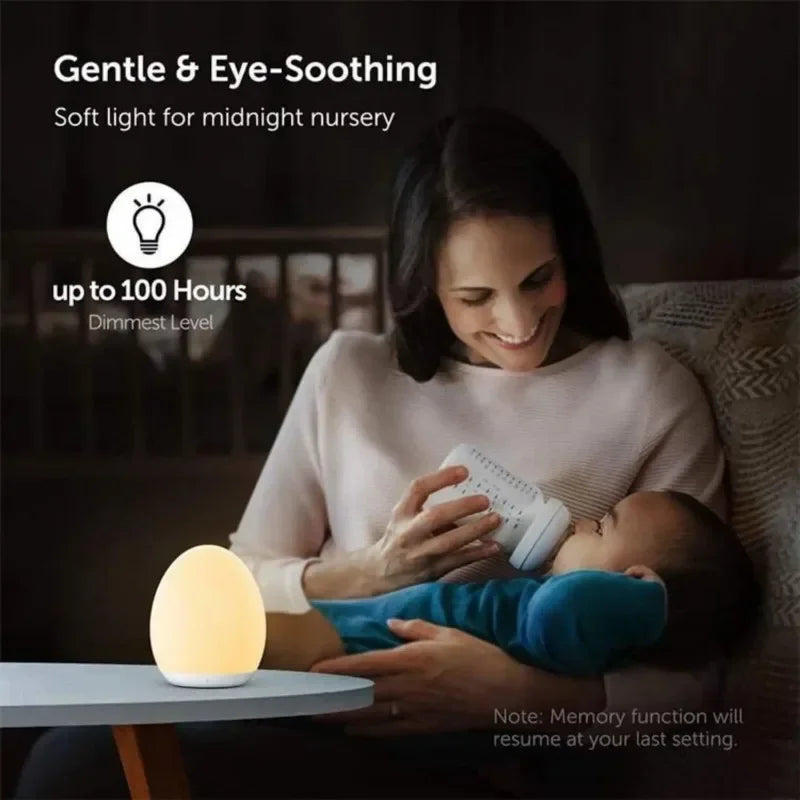 LED Dimmable Bedside Lamp - Rechargeable Nursery Night Light