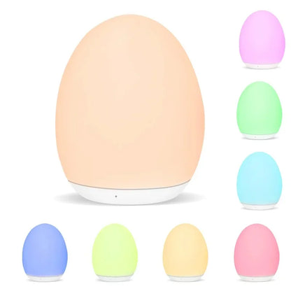LED Dimmable Bedside Lamp - Rechargeable Nursery Night Light