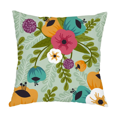 Boho Mandala Pillowcase - Colorful Spring Flower Decor