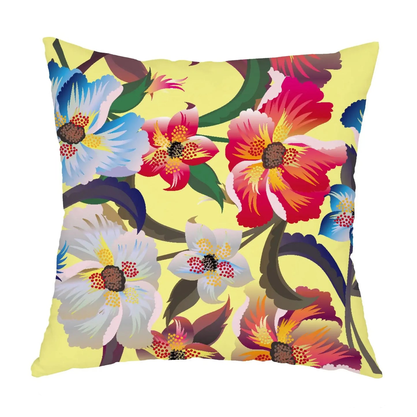 Boho Mandala Pillowcase - Colorful Spring Flower Decor
