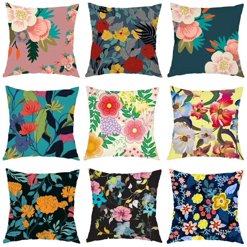 Boho Mandala Pillowcase - Colorful Spring Flower Decor