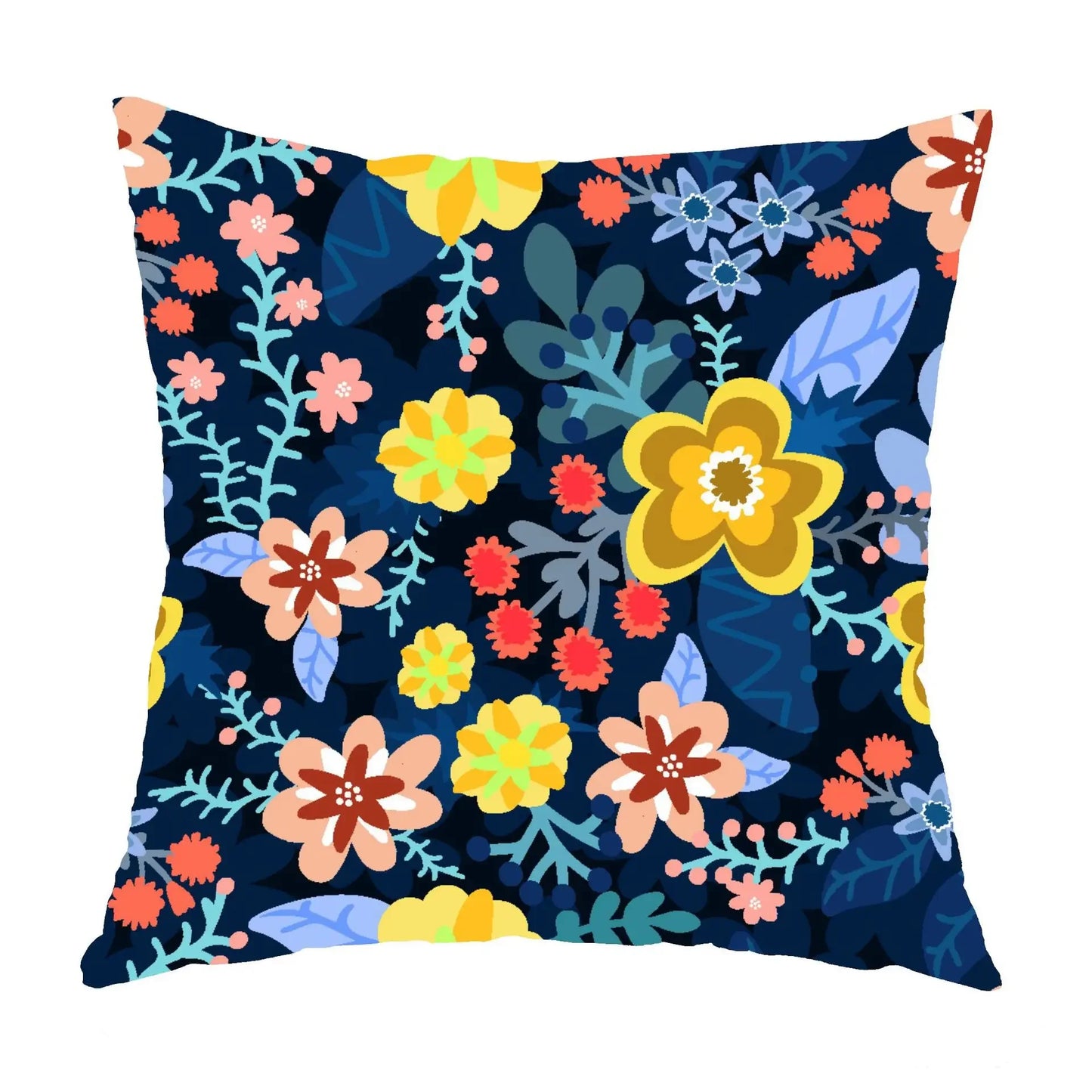 Boho Mandala Pillowcase - Colorful Spring Flower Decor